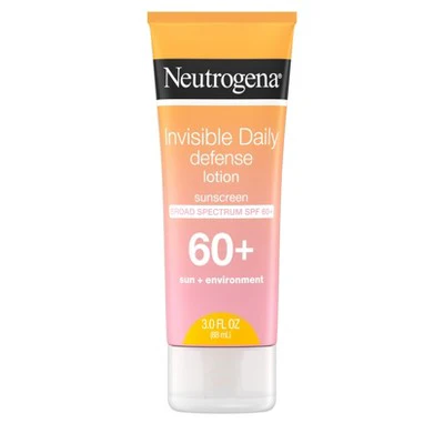 Neutrogena Invisible Daily Defense Sunscreen Lotion SPF 60 3 fl oz - New