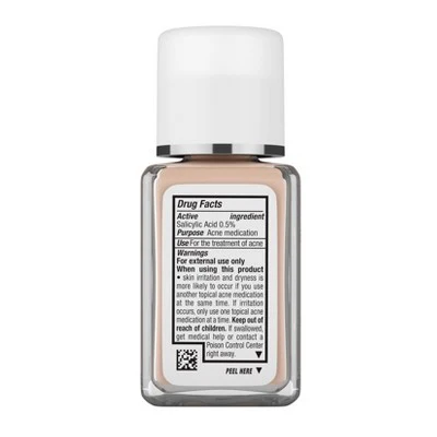 Neutrogena Skin Clearing Liquid Foundation 20 Natural Ivory 1 fl oz - Imperfect Container - Image 5