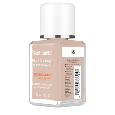 Neutrogena Skin Clearing Liquid Foundation 20 Natural Ivory 1 fl oz - Imperfect Container - Image 8