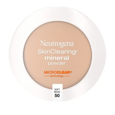 Neutrogena Skin Clearing Pressed Powder 50 Soft Beige 0.38oz - New