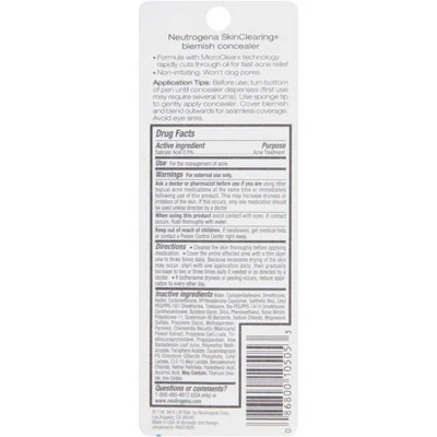 Neutrogena SkinClearing Blemish Concealer 05 Fair 0.05oz - Imperfect Box - Image 2