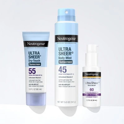 Neutrogena Ultra Sheer Dry Touch Sunscreen Lotion SPF 55 3oz - Imperfect Container - Image 11