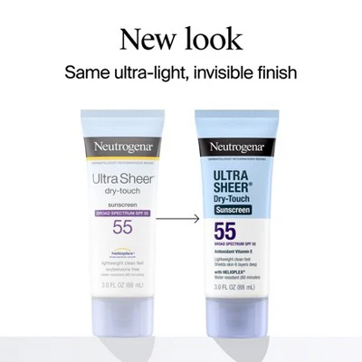 Neutrogena Ultra Sheer Dry Touch Sunscreen Lotion SPF 55 3oz - Imperfect Container - Image 3