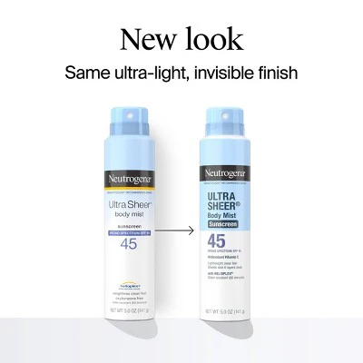 Neutrogena Ultra Sheer Spray Twin Pack SPF 45 - Imperfect Box - Image 3