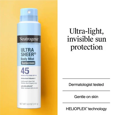 Neutrogena Ultra Sheer Spray Twin Pack SPF 45 - Imperfect Box - Image 4