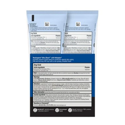 Neutrogena Ultra Sheer Sunscreen SPF 70 2pk/88ml - New - Image 2