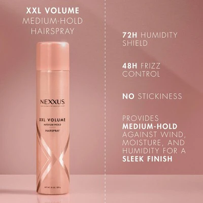 Nexxus XXL Volume Medium Hold Hair Spray 10oz - Imperfect Container - Image 6