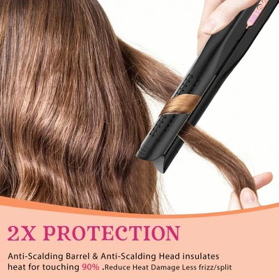 NICEBAY Airflow Styler, Titanium Hair Straightener & Curling Iron with Cooling Air Vents, 5 Temps, Dual Voltage & Auto Shutoff - Imperfect Box - Image 3