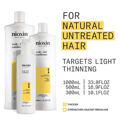 Nioxin System 1 Therapy Conditioner 10.1 fl oz - New - Image 3