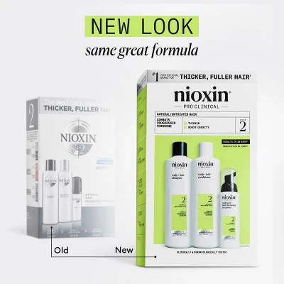 Nioxin System 2 Hair Thickening Natural & Untreated Hair Shampoo & Conditioner Kit 3ct - New - Image 10