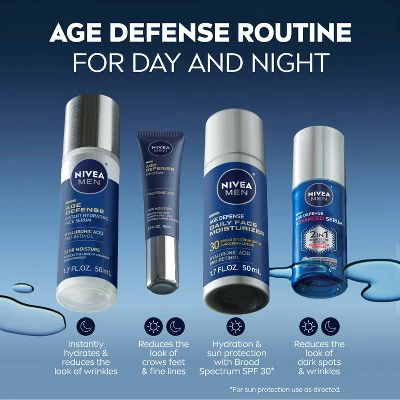 NIVEA Men Age Defense Advanced Face Serum 1.0 fl oz - Imperfect Box - Image 10