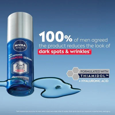 NIVEA Men Age Defense Advanced Face Serum 1.0 fl oz - Imperfect Box - Image 3