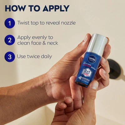 NIVEA Men Age Defense Advanced Face Serum 1.0 fl oz - Imperfect Box - Image 7