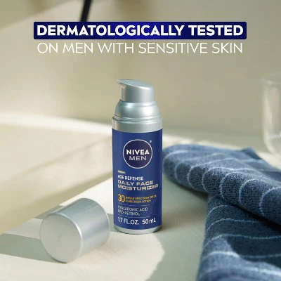 NIVEA Men Age Defense Daily Face Moisturizer with SPF 30 1.7 fl oz - Imperfect Box - Image 11
