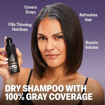 No Gray Quick 4-IN-1 Root Touch Up Powder Light to Medium Brown 0.5oz - Imperfect Box - Image 4