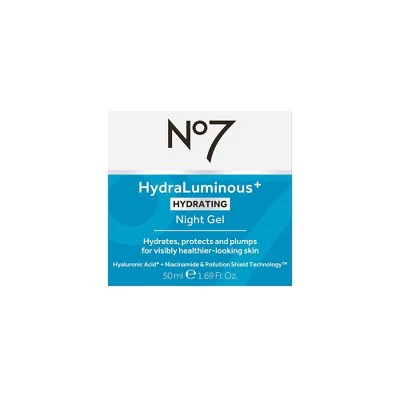 No7 HydraLuminous+ 2% Hyaluronic Acid Night Gel 1.69 fl oz - Imperfect Box - Image 7