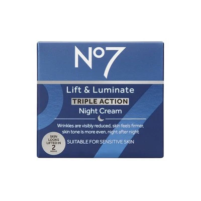 No7 Lift Luminate Triple Action Night Cream 1.69 fl oz - Imperfect Box - Image 2