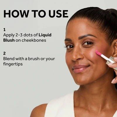 No7 Pro Artist Blush Liquid Blush Pink 0.2oz - Imperfect Box - Image 3