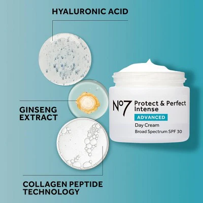 No7 Protect & Perfect Intense Advanced Day Cream with SPF 30 1.69 fl oz - Imperfect Box - Image 12