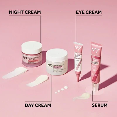 No7 Restore & Renew Multi Action Face & Neck Serum 1.69 fl oz - Imperfect Box - Image 12