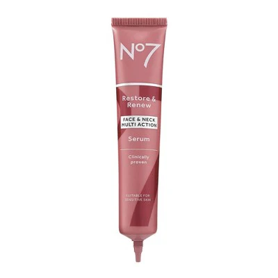 No7 Restore & Renew Multi Action Face & Neck Serum 1.69 fl oz - Imperfect Box - Image 3
