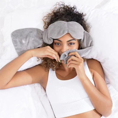 nodpod Weighted Blanket For Your Eyes Sleep Mask Elephant Gray - New - Image 4