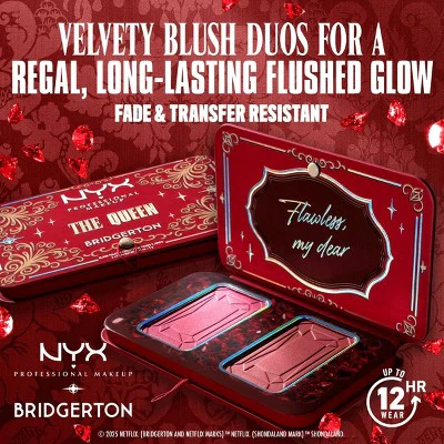 NYX Professional Makeup Bridgerton Royal Blush Buttermelt Blush Palette The Queen - Imperfect Container - Image 6