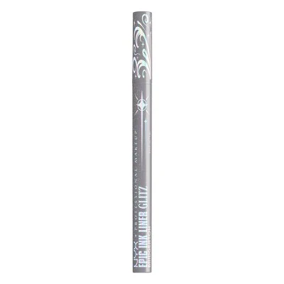 NYX Professional Makeup Bridgerton Royal Epic Ink Glitz Metallic Eyeliner Glitzed In Silver 0.03 fl oz - Imperfect Box