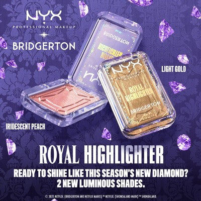 NYX Professional Makeup Bridgerton Royal Highlighter Buttermelt Iridescent Peach 0.17oz - New - Image 7