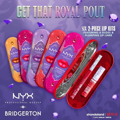 NYX Professional Makeup Bridgerton Royal Treasures Lip Kit 03 2pc - Imperfect Box - Image 4