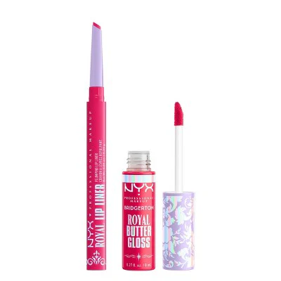 NYX Professional Makeup Bridgerton Royal Treasures Lip Kit 03 2pc - Imperfect Box - Image 9