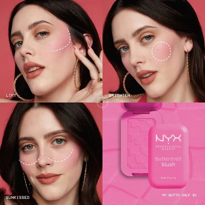 NYX Professional Makeup Buttermelt Blush All The Butta 0.17oz - New - Image 5