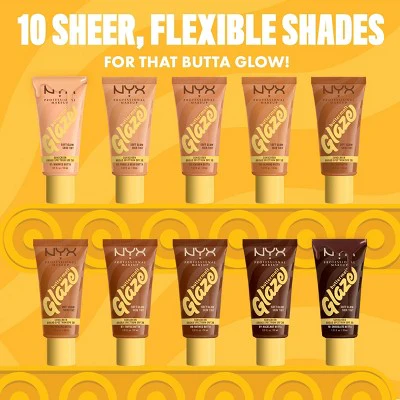 NYX Professional Makeup Buttermelt Glaze Skin Tint with SPF 30 Cashew Butta 1.01 fl oz - Imperfect Container - Image 10
