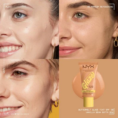 NYX Professional Makeup Buttermelt Glaze Skin Tint SPF 30 Vanilla Bean Butta 1.01 fl oz - Imperfect Container - Image 5
