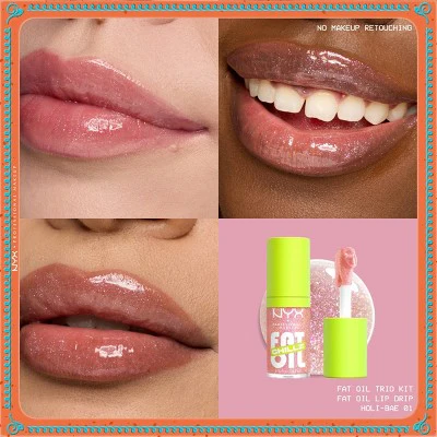 NYX Professional Makeup Fat Oil Lip Drip Holiday Trio Lip Gloss 3 pc - New - Image 6