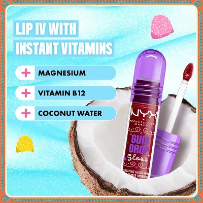 NYX Professional Makeup Gum Drop Gloss Lip Gloss Stain Cranberry Splash 0.16 fl oz - New - Image 6