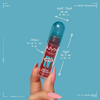 NYX Professional Makeup Lip IV Hydrating Lip Gloss Stain Mocha Me Wet 0.16 fl oz - Imperfect Box - Image 9