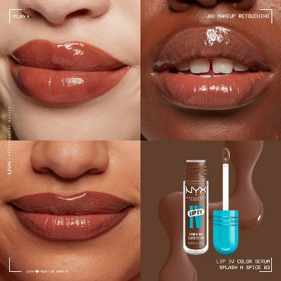 NYX Professional Makeup Lip IV Hydrating Lip Gloss Stain Splash N Spice 0.16 fl oz - Imperfect Container - Image 2