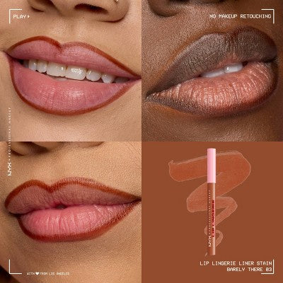 NYX Professional Makeup Lip Lingerie Lip Liner Stain 03 Barely There 0.03 fl oz - Imperfect Box - Image 3