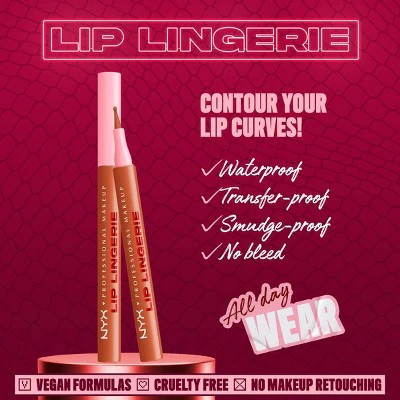 NYX Professional Makeup Lip Lingerie Lip Liner Stain 03 Barely There 0.03 fl oz - Imperfect Box - Image 4