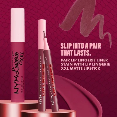 NYX Professional Makeup Lip Lingerie Lip Liner Stain 09 Send Nudes 0.03 fl oz - Imperfect Box - Image 9