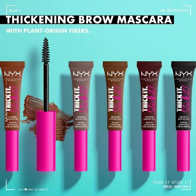 NYX Professional Makeup Thick It Stick It Brow Gel Mascara Black 0.23 fl oz - Imperfect Box - Image 7