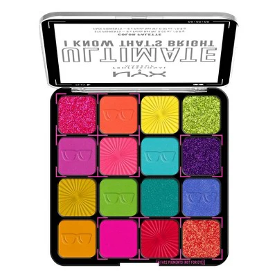 NYX Professional Makeup Ultimate Eyeshadow Palette Bright 0.32 oz - New - Image 2
