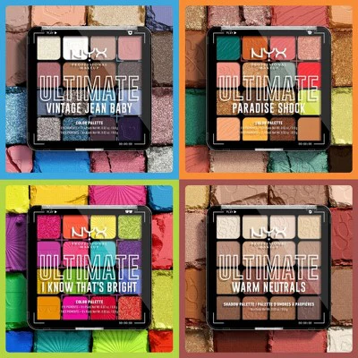 NYX Professional Makeup Ultimate Eyeshadow Palette Bright 0.32 oz - New - Image 8