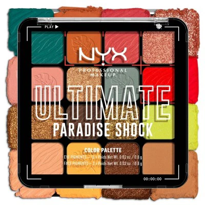 NYX Professional Makeup Ultimate Eyeshadow Palette Paradise Shock 0.32oz - New - Image 7