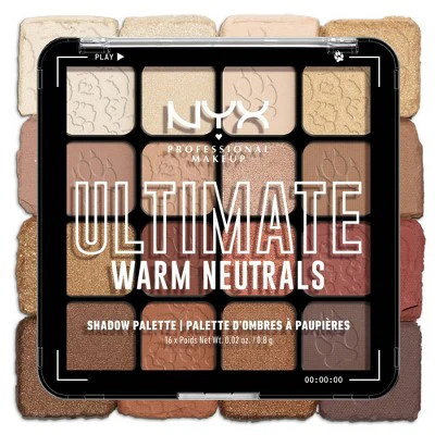 NYX Professional Makeup Ultimate Eyeshadow Palette Warm Neutrals 0.32oz - Imperfect Container - Image 9