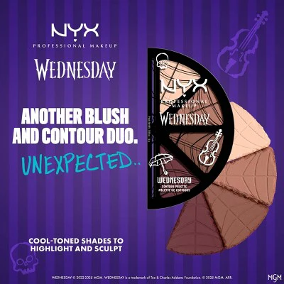 NYX Professional Makeup Wednesday Stained Glass Contour Palette 2.88oz - Imperfect Container - Image 4