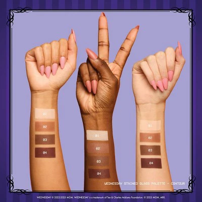 NYX Professional Makeup Wednesday Stained Glass Contour Palette 2.88oz - Imperfect Container - Image 5