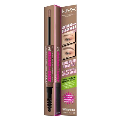 NYX Professional Makeup Zero to Brow Longwear Eyebrow Gel 02 Ash Blonde 0.06 fl oz - Imperfect Box - Image 8
