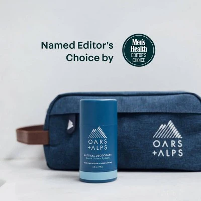 OARS + ALPS Mens Roll-On Natural Deodorant Fresh Ocean Splash Aluminum-Free 2.6oz - New - Image 3